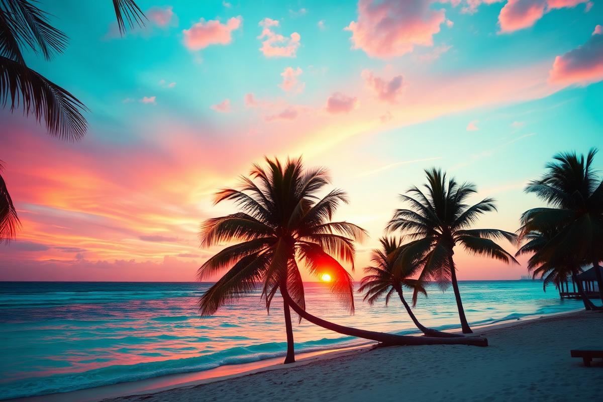 Tropical beach resort