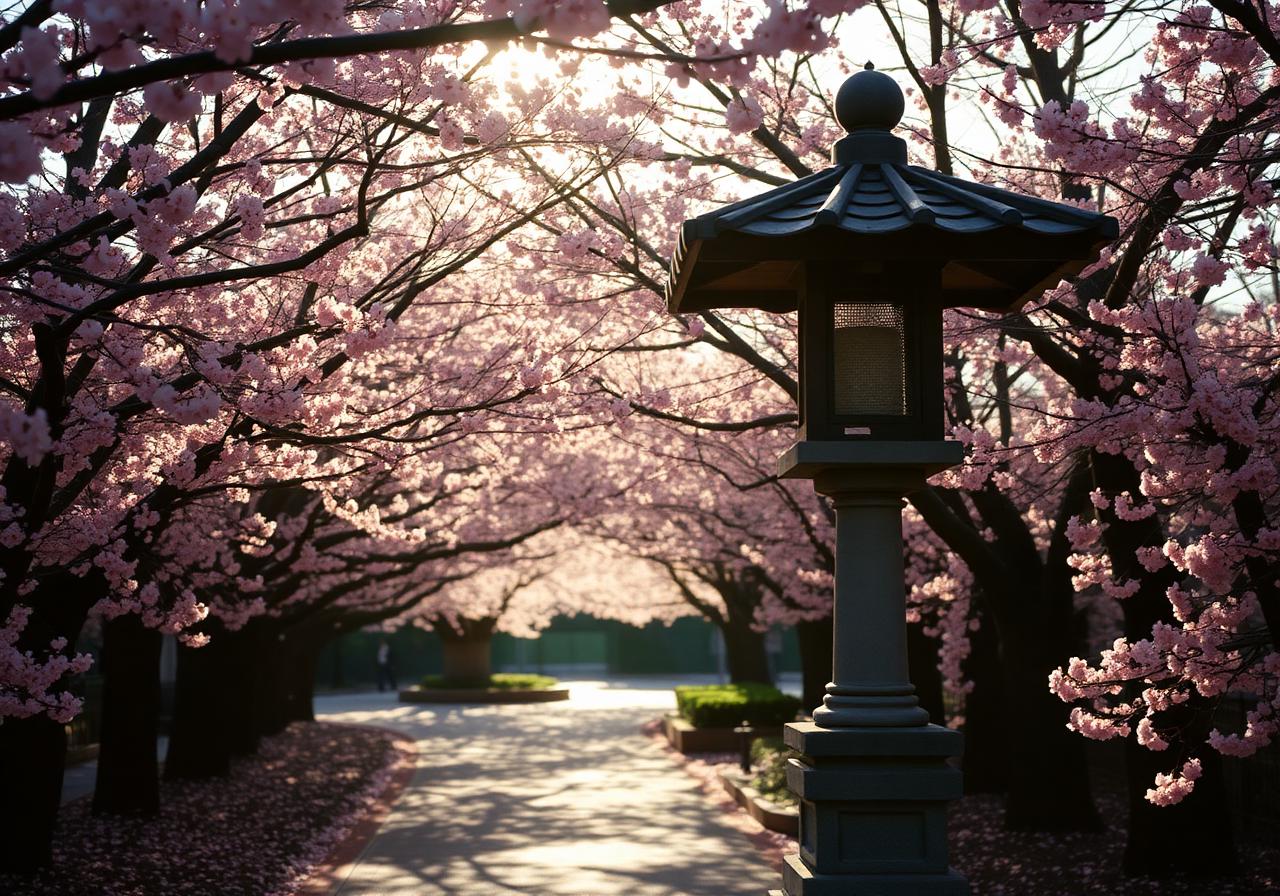Cherry blossoms in Tokyo park