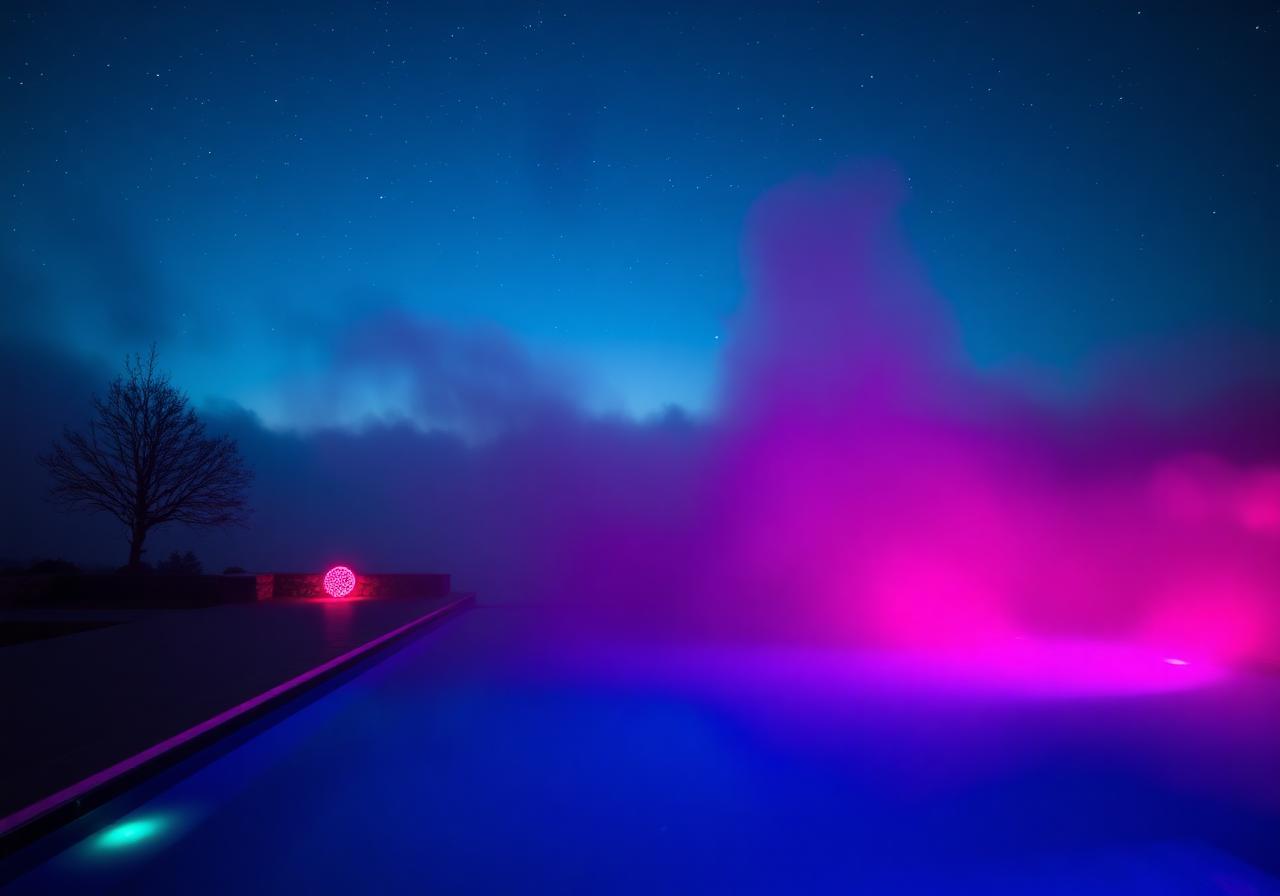 Mountain village in winter