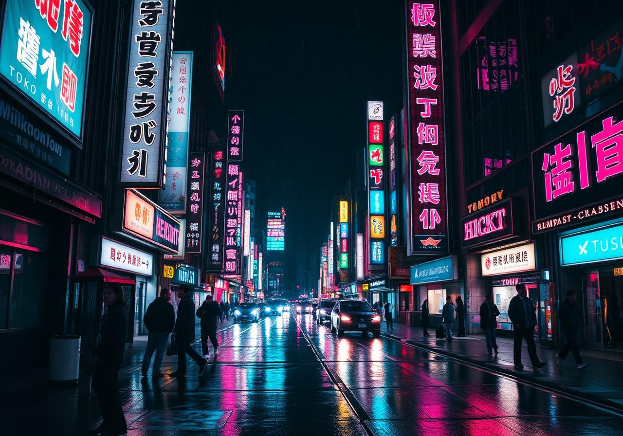Tokyo nightlife alley