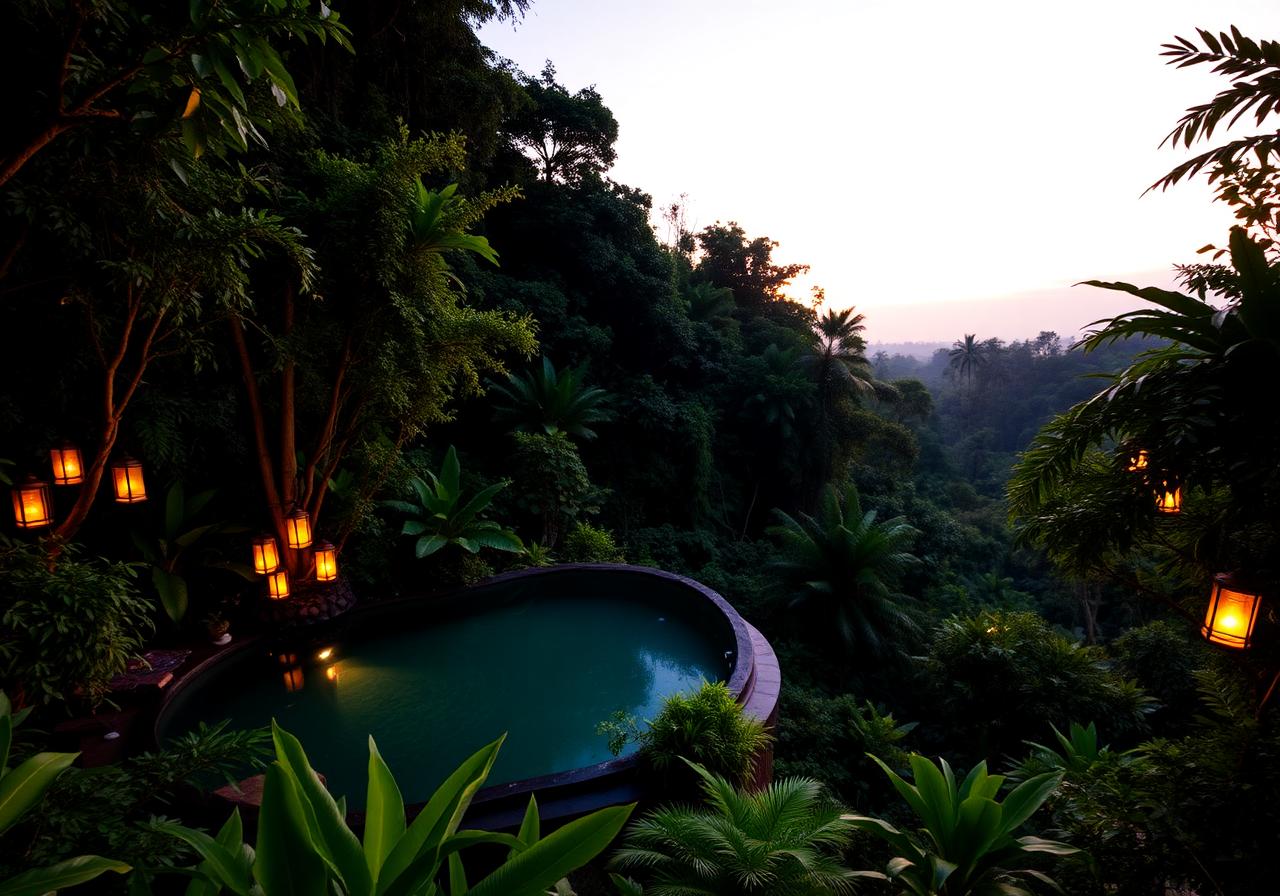 Tropical jungle vibe